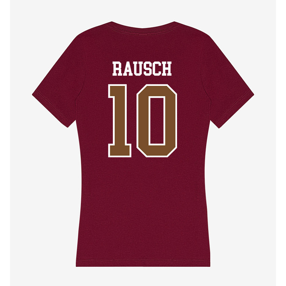 Montana - NCAA Football : TJ Rausch - Women's V-Neck T-Shirt-1