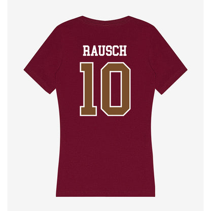 Montana - NCAA Football : TJ Rausch - Women's V-Neck T-Shirt-1