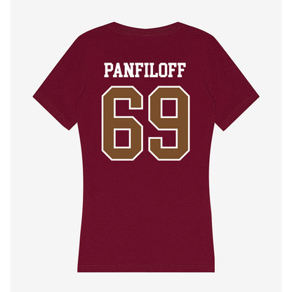 Montana - NCAA Football : Cannon Panfiloff - Women's V-Neck T-Shirt-1