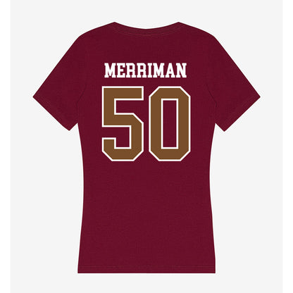 Montana - NCAA Football : Samuel Merriman - Women's V-Neck T-Shirt-1