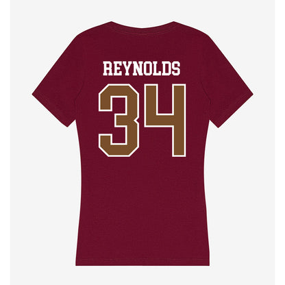 Montana - NCAA Football : Talen Reynolds - Women's V-Neck T-Shirt-1