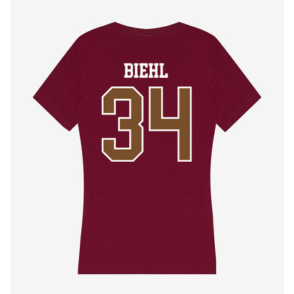 Montana - NCAA Softball : Danielle Biehl - Women's V-Neck T-Shirt-1