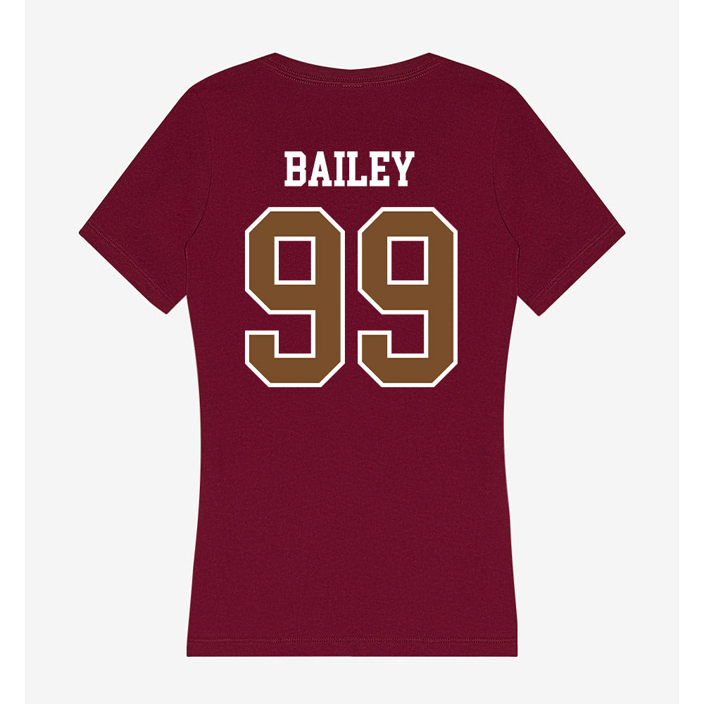 Montana - NCAA Football : Braydon Bailey - Women's V-Neck T-Shirt-1