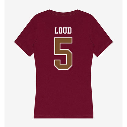 Montana - NCAA Football : Kyon Loud - Women's V-Neck T-Shirt-1