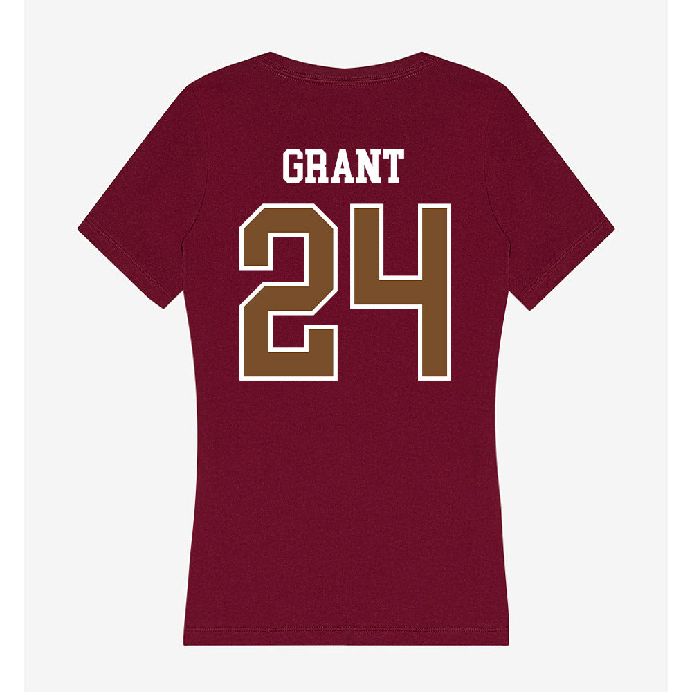 Montana - NCAA Women's Soccer : Kiera Grant - Women's V-Neck T-Shirt-1