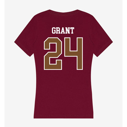 Montana - NCAA Women's Soccer : Kiera Grant - Women's V-Neck T-Shirt-1