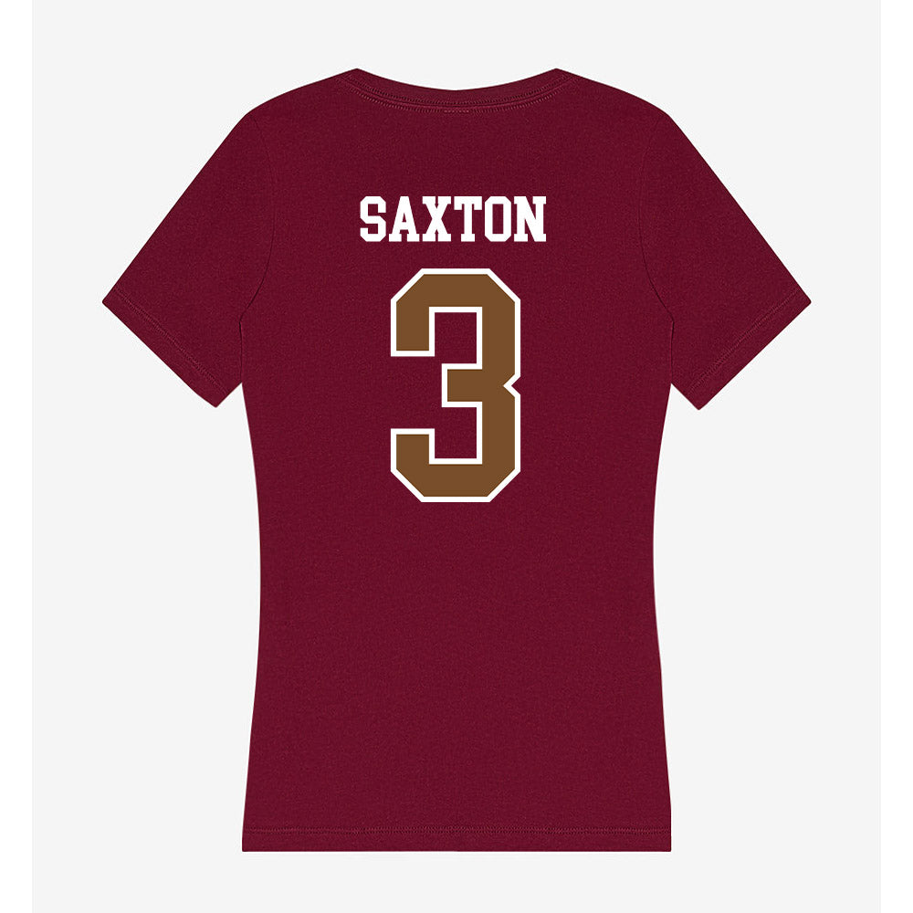 Montana - NCAA Softball : Chloe Saxton - Women's V-Neck T-Shirt-1