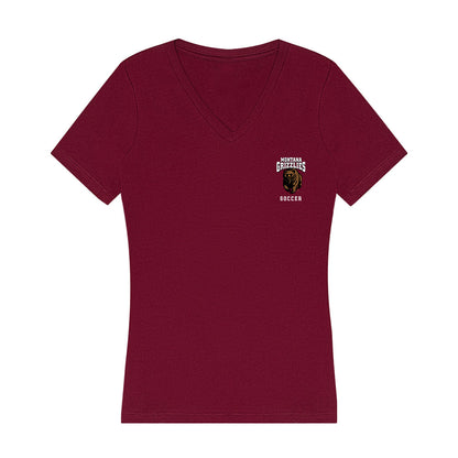 Montana - NCAA Women's Soccer : Addison Stendera - Women's V-Neck T-Shirt-0