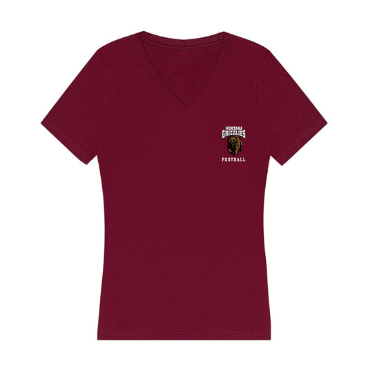 Montana - NCAA Football : Tate Templeton - Women's V-Neck T-Shirt-0