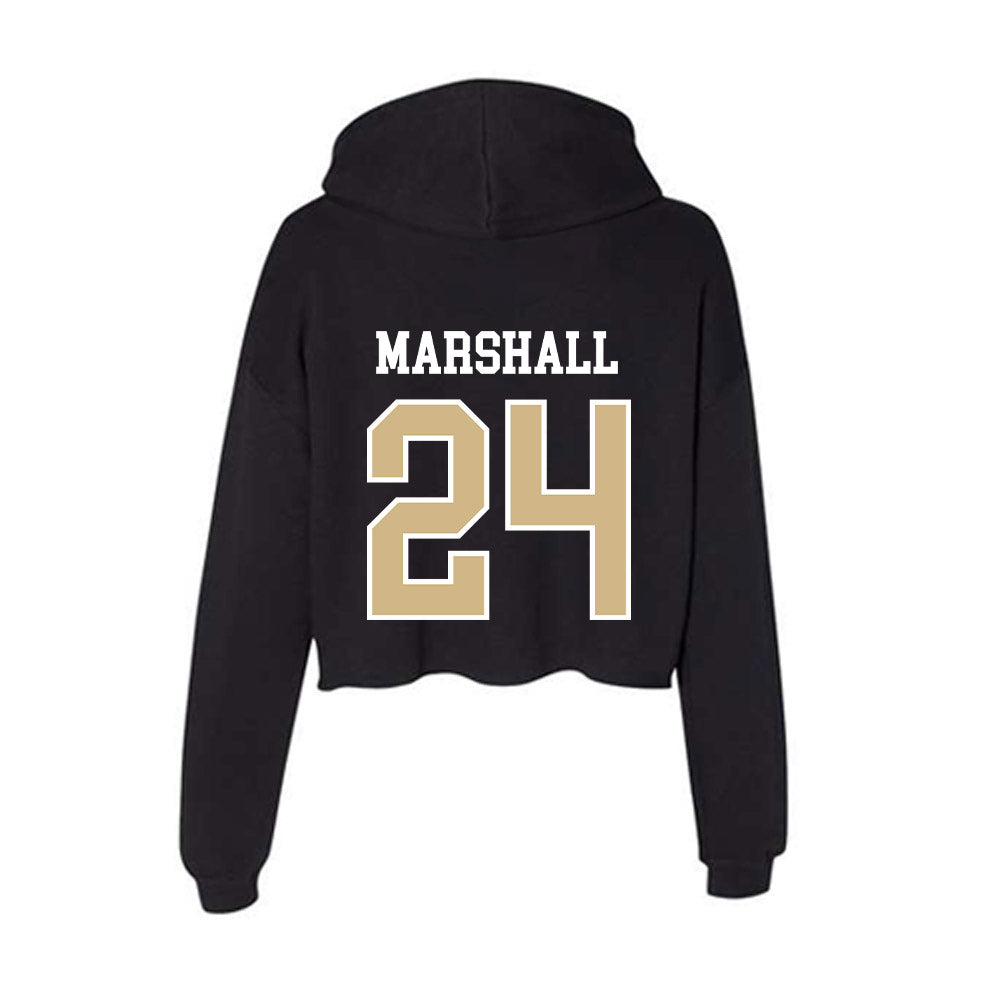 GWU - NCAA Men's Basketball : Tyrone Marshall - Women's Crop Fleece Hoodie-1