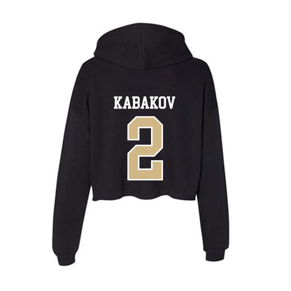 GWU - NCAA Men's Water Polo : Yam Kabakov - Women's Crop Fleece Hoodie-1
