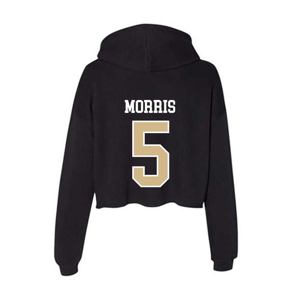 GWU - NCAA Women's Basketball : Nya Morris - Women's Crop Fleece Hoodie-1