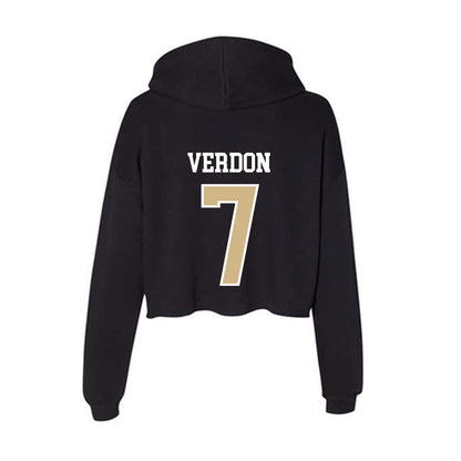 GWU - NCAA Women's Soccer : Addi Verdon - Women's Crop Fleece Hoodie-1