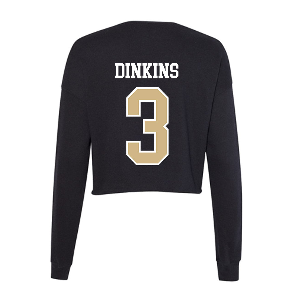 GWU - NCAA Men's Basketball : Tre Dinkins - Women's Cropped Crew Fleece-1