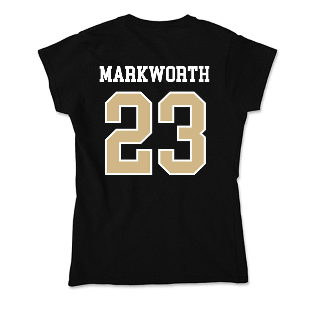 GWU - NCAA Women's Volleyball : Abby Markworth - Soft Style Women’s T-Shirt-1