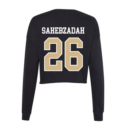 GWU - NCAA Baseball : Adham Sahebzadah - Women's Cropped Crew Fleece-1