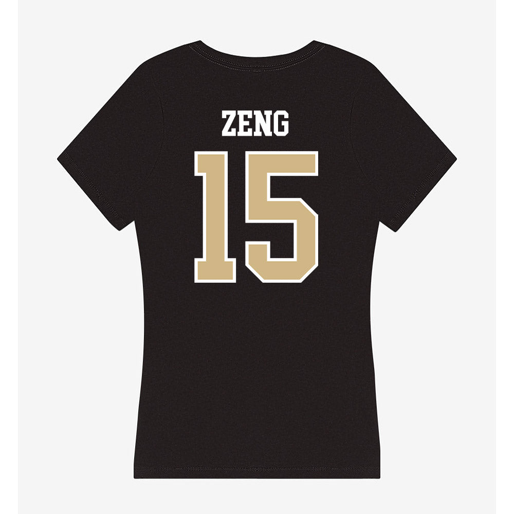 GWU - NCAA Women's Volleyball : Lydia Zeng - Women's V-Neck T-Shirt-1