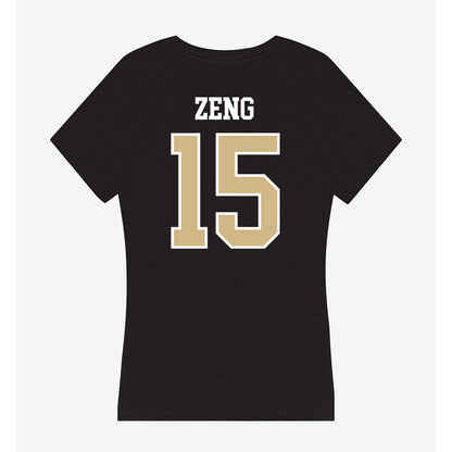 GWU - NCAA Women's Volleyball : Lydia Zeng - Women's V-Neck T-Shirt-1