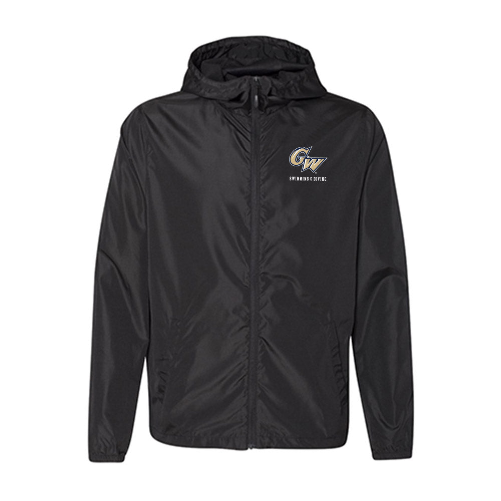GWU - NCAA Men's Swimming & Diving : Eldad Zamir - Windbreaker-0