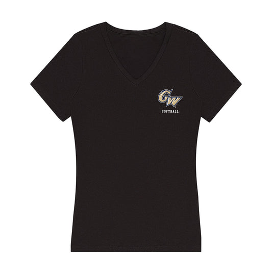 GWU - NCAA Softball : Emi Todoroki - Women's V-Neck T-Shirt-0