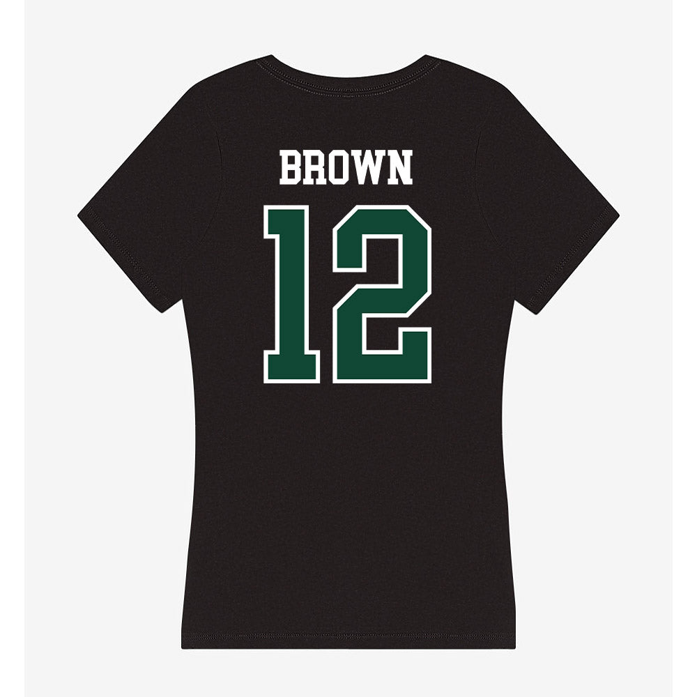 Portland State - NCAA Women's Basketball : Kyleigh Brown - Women's V-Neck T-Shirt-1