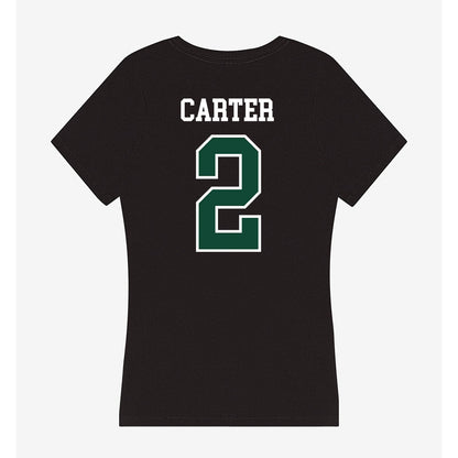 Portland State - NCAA Women's Basketball : Jamia Carter - Women's V-Neck T-Shirt-1