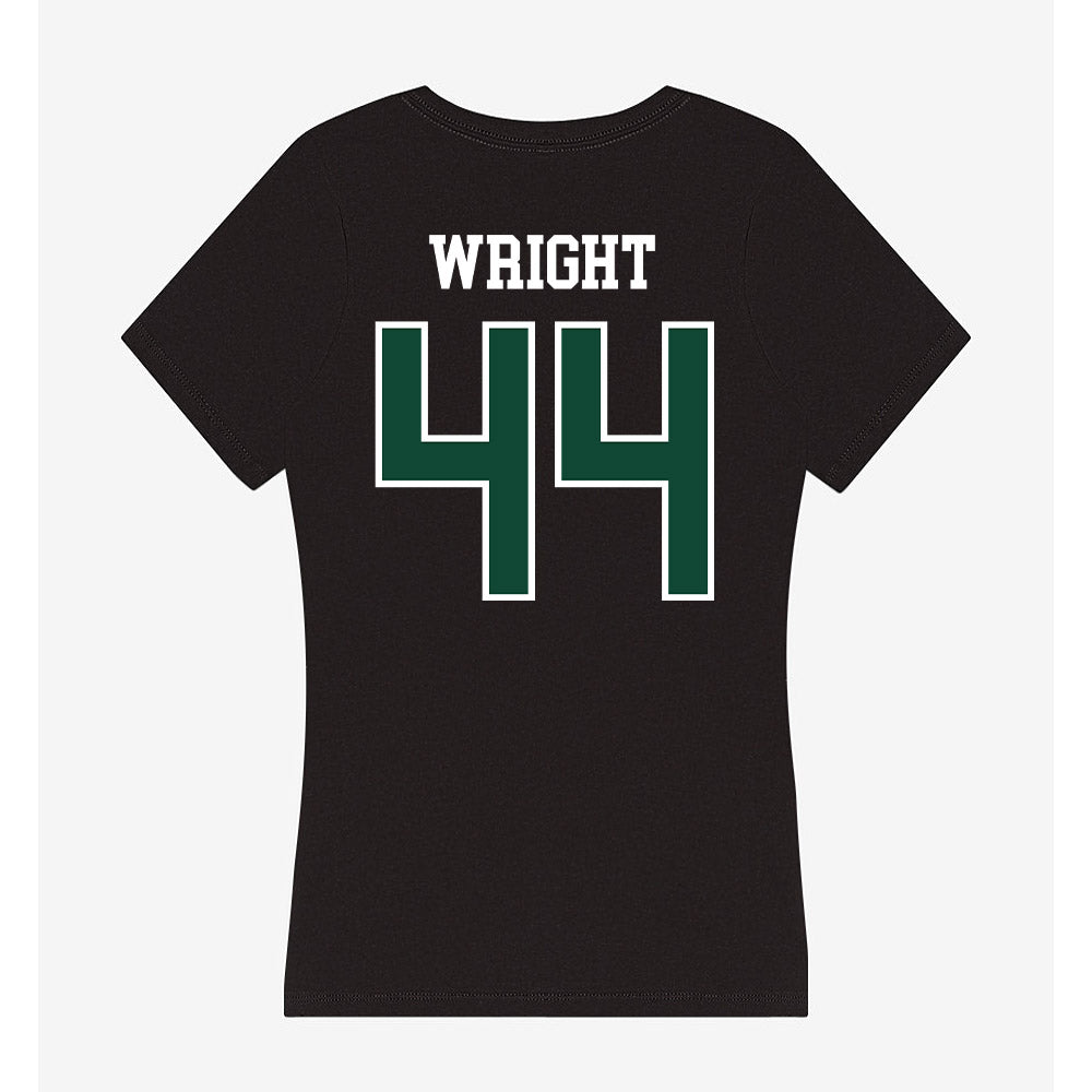 Portland State - NCAA Softball : Samiya Wright - Women's V-Neck T-Shirt-1