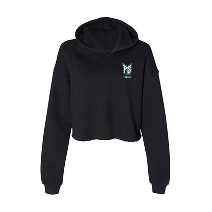 Portland State - NCAA Women's Tennis : Nene Uemura - Women's Crop Fleece Hoodie-0