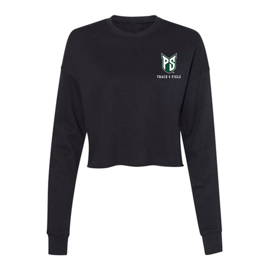 Portland State - NCAA Men's Track & Field : Daniel Coppedge - Women's Cropped Crew Fleece-0