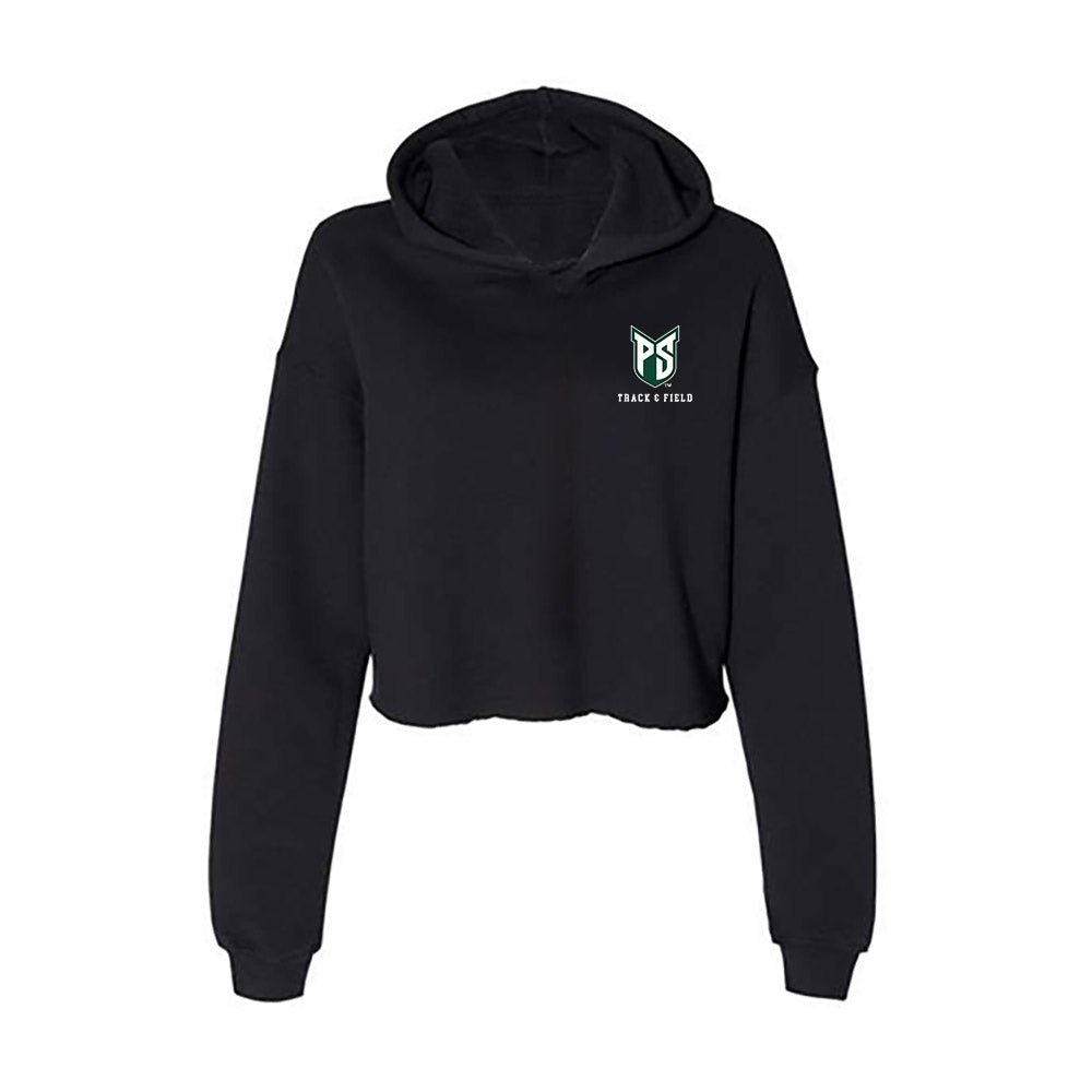 Portland State - NCAA Women's Track & Field : Ahmeah Brown - Women's Crop Fleece Hoodie-0