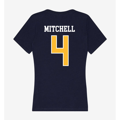 UW Eau Claire - NCAA Football : Malachi Mitchell - Women's V-Neck T-Shirt-1
