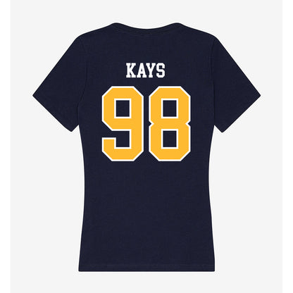 UW Eau Claire - NCAA Football : Nolan Kays - Women's V-Neck T-Shirt-1