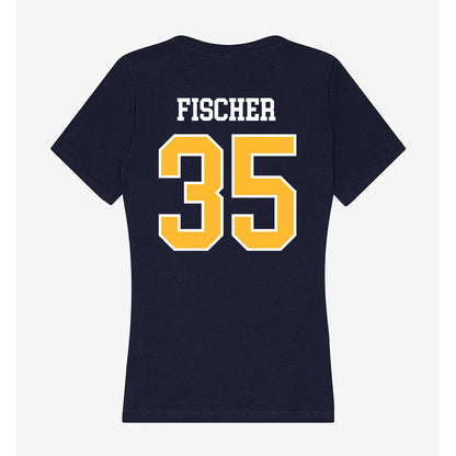 UW Eau Claire - NCAA Baseball : Evan Fischer - Women's V-Neck T-Shirt-1