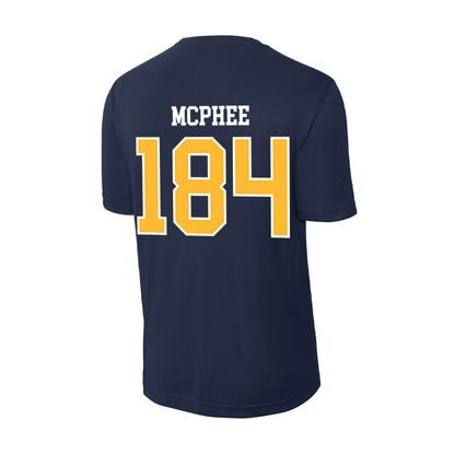 UW Eau Claire - NCAA Wrestling : Zak McPhee - Activewear T-Shirt-1