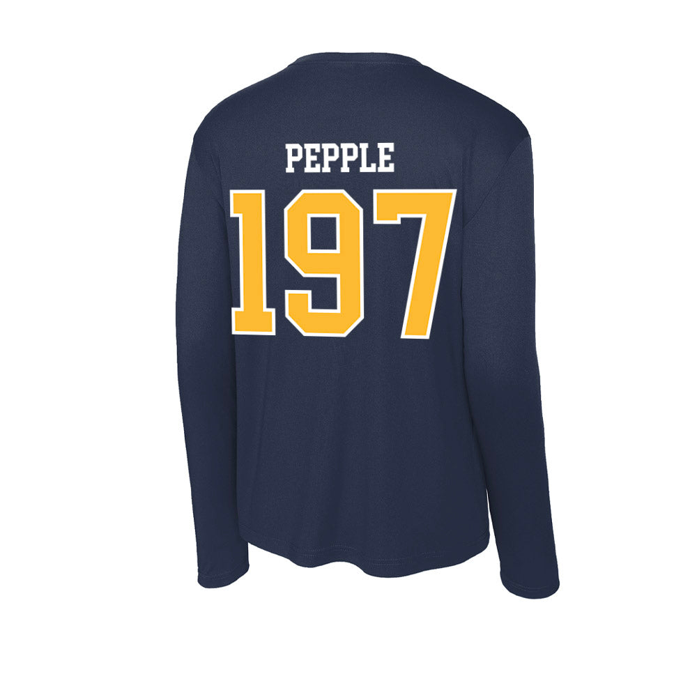 UW Eau Claire - NCAA Wrestling : Ian Pepple - Activewear Long Sleeve T-Shirt-1