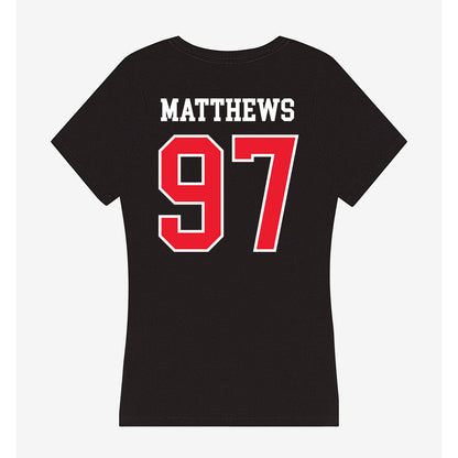 Southern Utah - NCAA Football : Kannon Matthews - Women's V-Neck T-Shirt-1