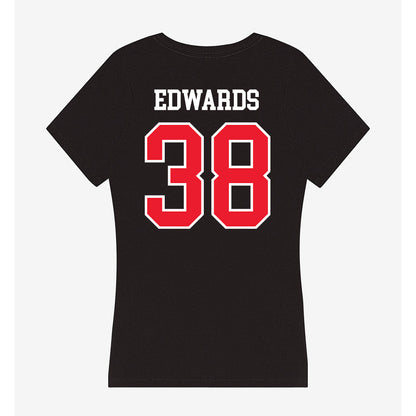 Southern Utah - NCAA Football : Tavian Edwards - Women's V-Neck T-Shirt-1