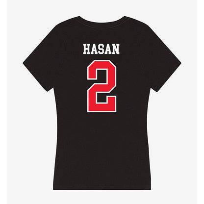 Southern Utah - NCAA Women's Basketball : Bella Hasan - Women's V-Neck T-Shirt-1