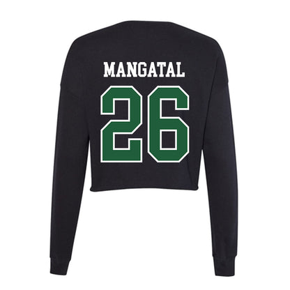 Utah Valley - NCAA Men's Soccer : Jordan Mangatal - Women's Cropped Crew Fleece-1