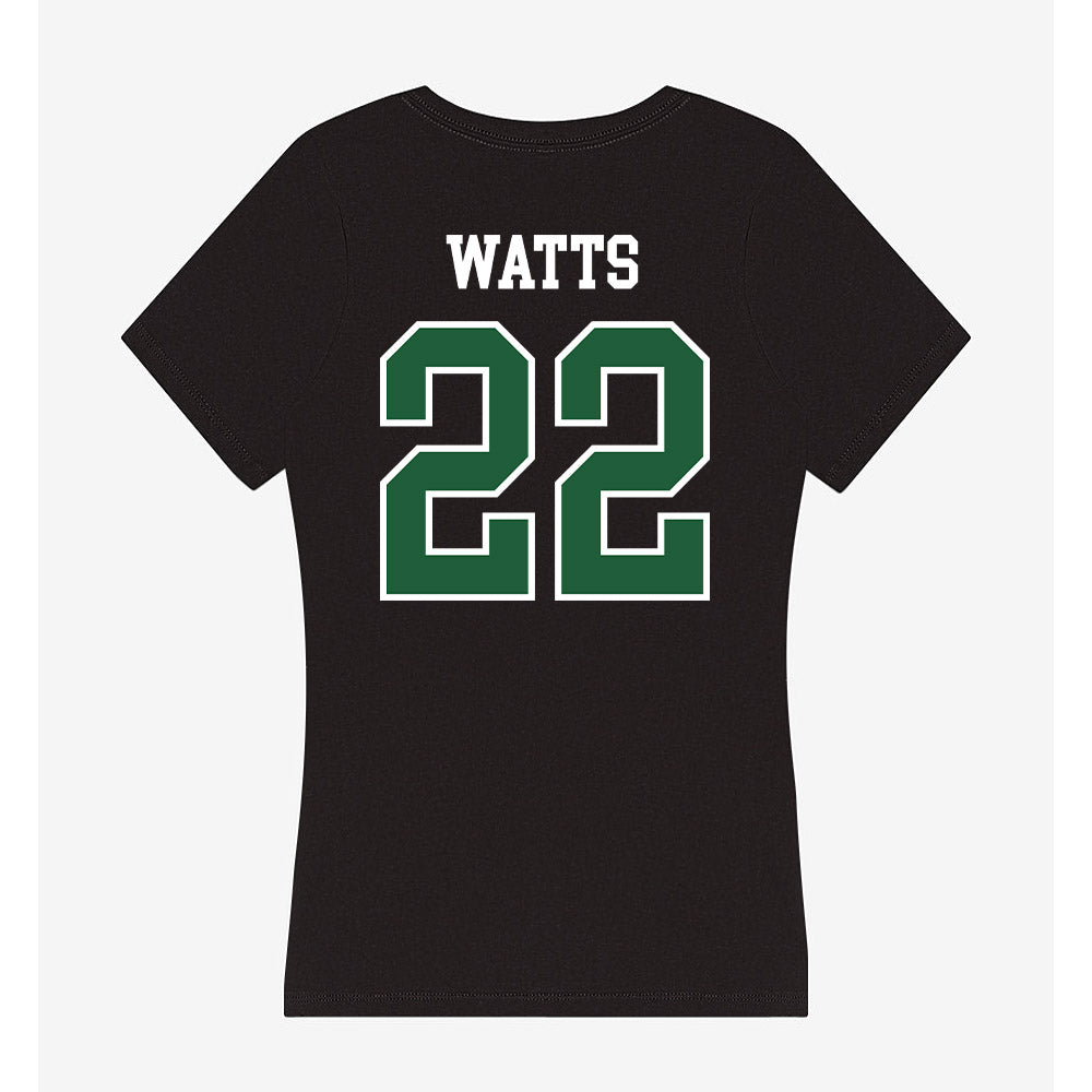 Utah Valley - NCAA Softball : Kahikina Watts - Women's V-Neck T-Shirt-1