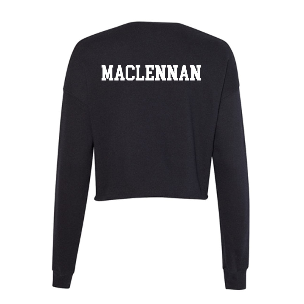 Utah Valley - NCAA Men's Track & Field : Matthew Maclennan - Women's Cropped Crew Fleece-1