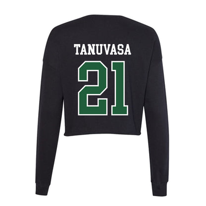 Utah Valley - NCAA Women's Basketball : Naia Tanuvasa - Women's Cropped Crew Fleece-1