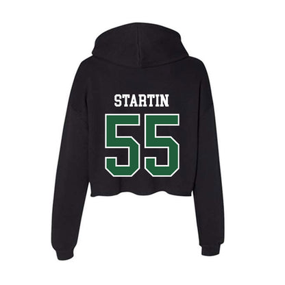 Utah Valley - NCAA Baseball : Cole Startin - Women's Crop Fleece Hoodie-1
