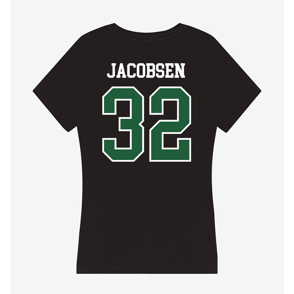 Utah Valley - NCAA Baseball : Trey Jacobsen - Women's V-Neck T-Shirt-1