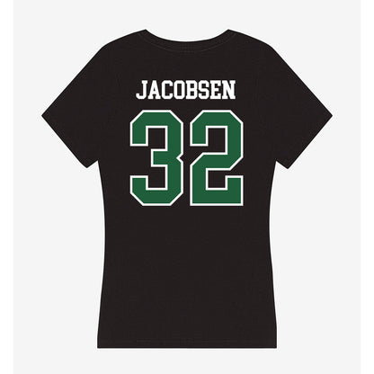 Utah Valley - NCAA Baseball : Trey Jacobsen - Women's V-Neck T-Shirt-1