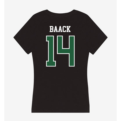 Utah Valley - NCAA Baseball : Cohen Baack - Women's V-Neck T-Shirt-1