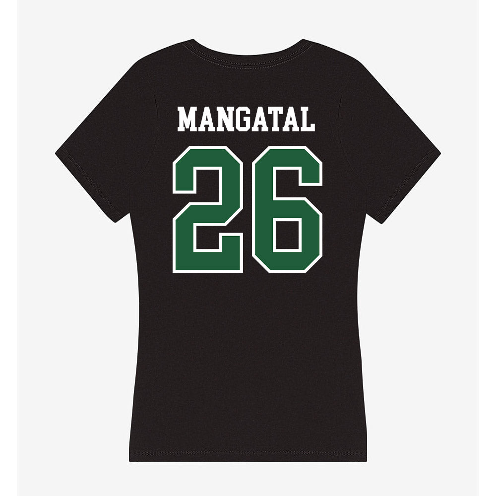 Utah Valley - NCAA Men's Soccer : Jordan Mangatal - Women's V-Neck T-Shirt-1