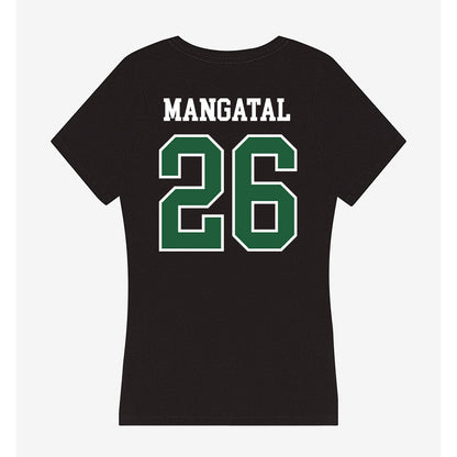 Utah Valley - NCAA Men's Soccer : Jordan Mangatal - Women's V-Neck T-Shirt-1