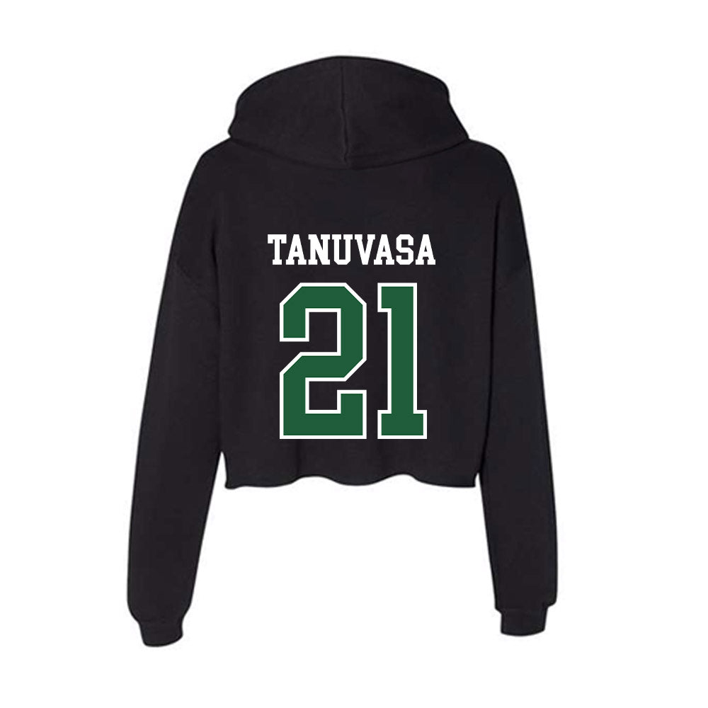 Utah Valley - NCAA Women's Basketball : Naia Tanuvasa - Women's Crop Fleece Hoodie-1