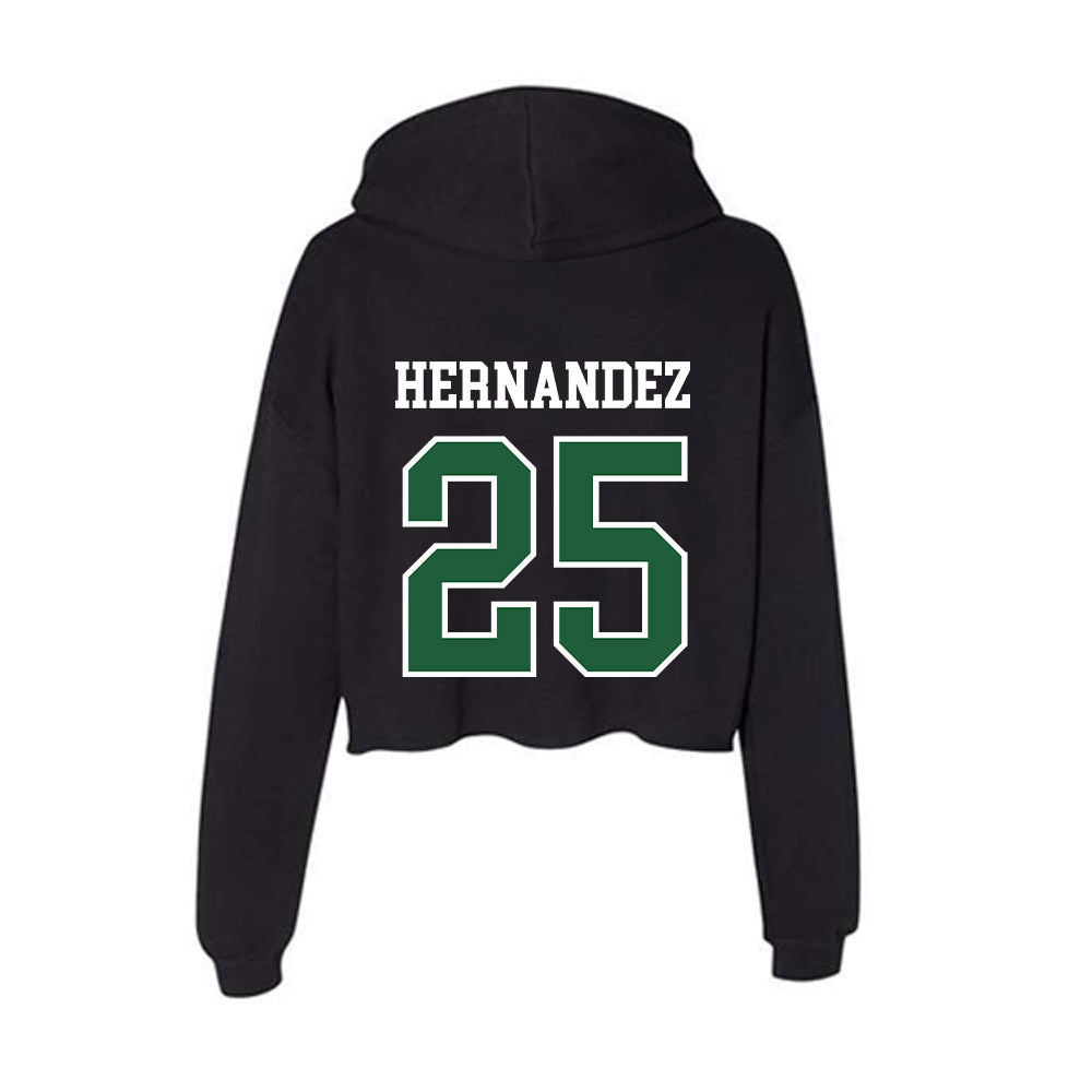 Utah Valley - NCAA Baseball : Ray Hernandez - Women's Crop Fleece Hoodie-1